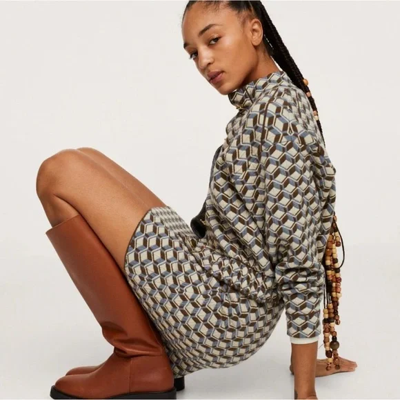 Mango Striped Geometric Jacket - Picture 10 of 10